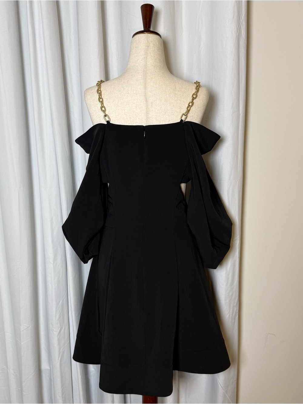 Jonathan Simkhai Lyla Black Chain Strap Cutout Dress NWT 6 - Picture 14 of 15